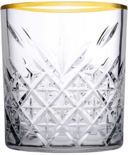 Komplet 4 niskich szklanek Timeless Gold 345 ml PLEASE NOTE