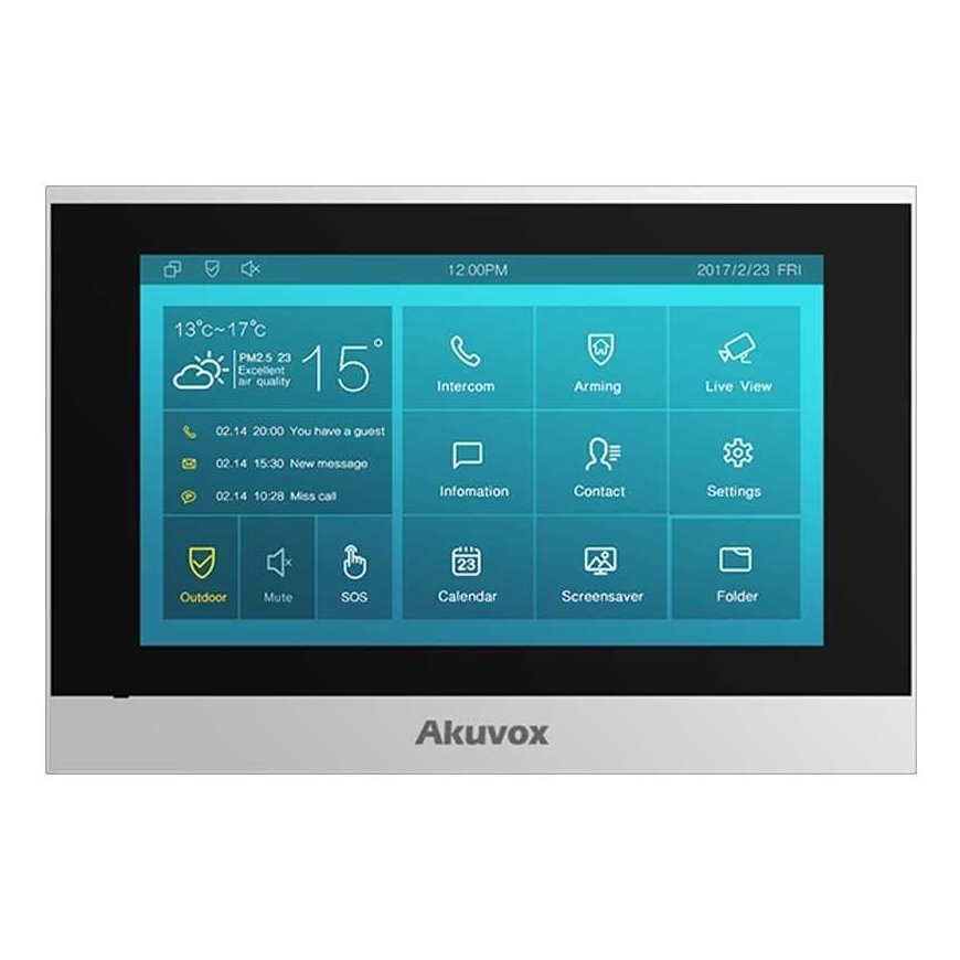 Akuvox Indoor-Station C313W with logo, Touch