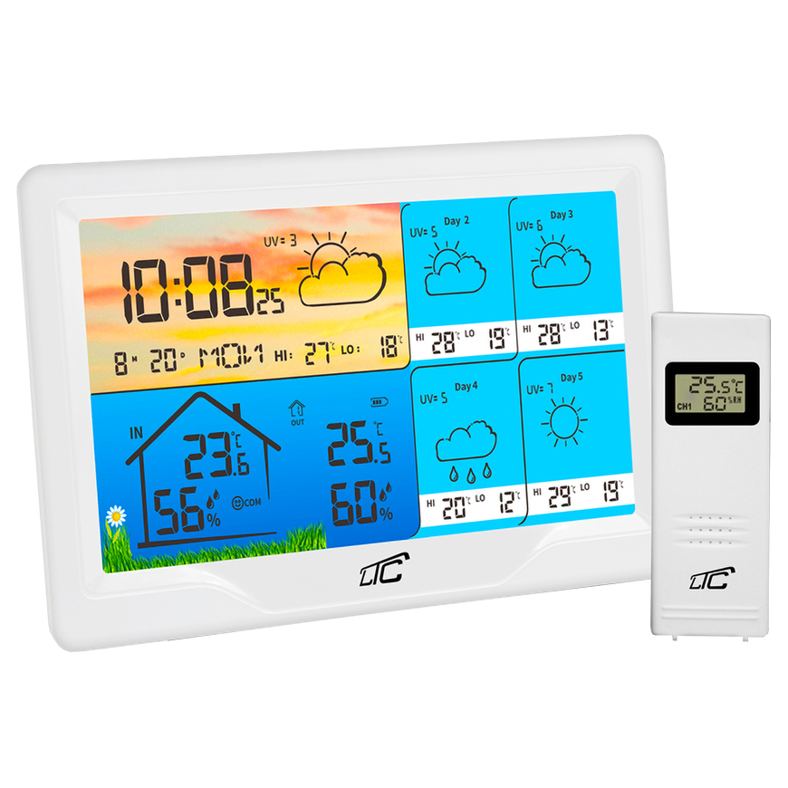 LP SMART weather station with white color display TYUA LXSTP08BS