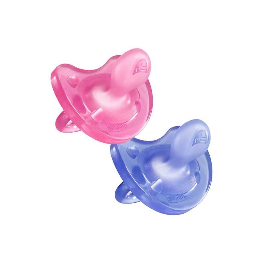 Chicco Physio Soft Pacifier Pink 12m+ 2 Units