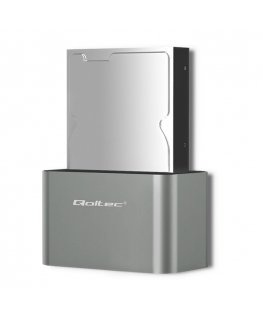 Qoltec 50315 storage drive docking station USB 3.2 Gen 1 (3.1 Gen 1) Type-A Silver