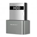 Qoltec 50315 HDD/SSD dokstacija USB 3.2 Gen 1 (3.1 Gen 1) Type-A Sudrabs Qoltec 50315 HDD/SSD dokstacija USB 3.2 Gen 1 (3.1 Gen 1) Type-A Sudrabs
