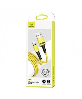 USAMS Kabel U52 lightning 2A Fast Charge 1m żółty|yellow SJ434US