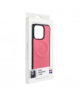 Roar Mag Morning back case silicone for Apple iPhone 15 Pro pink