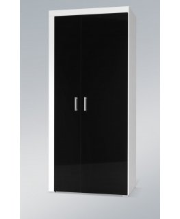 Cama SAMBA 1 BI/CZ magamistoa garderoob ja kapp 1 riiulid 2 uks(ed) Valge