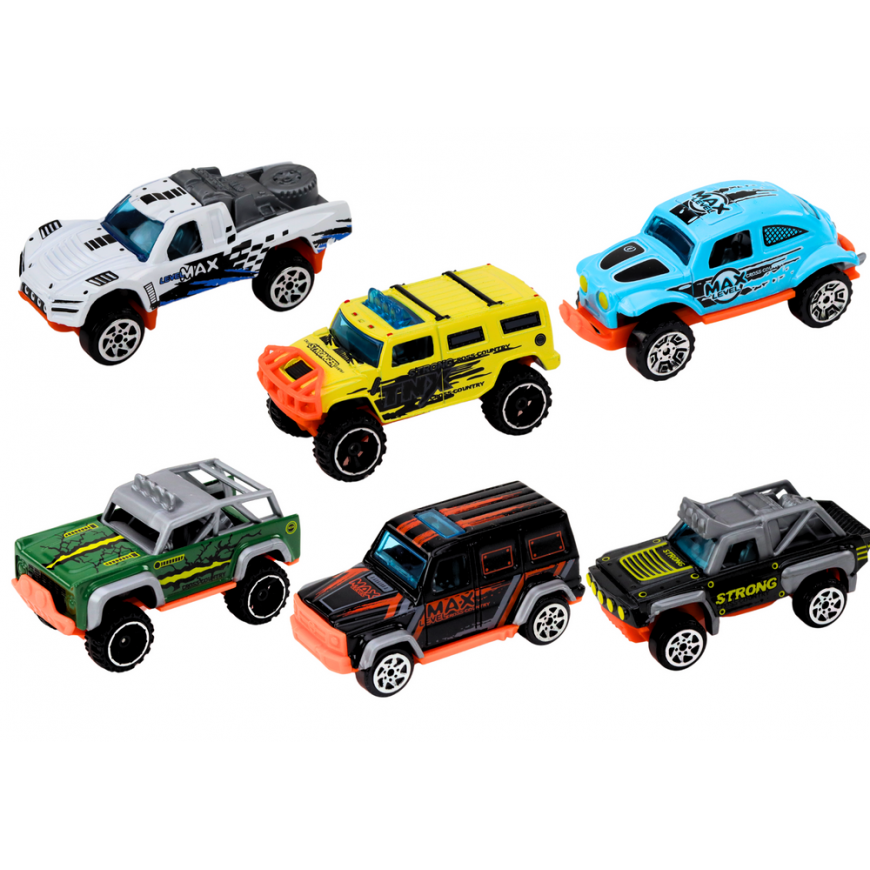 Lean Toys Set of Metal Off-Road Cars 1:64 6 pieces – 2