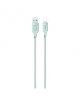 USAMS Kabel lightning Fast Charging 2,4A Lithe Series 1,2m zielo