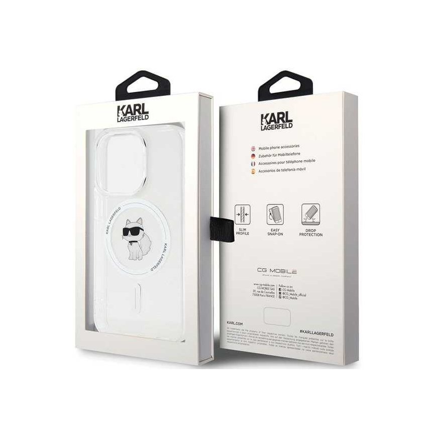 Case Karl Lagerfeld KLHMP14XHFCCNOT iPhone 14 Pro Max 6.7" transparent hardcase IML Choupette MagSafe – 3