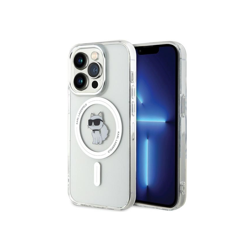 Dėklas Karl Lagerfeld KLHMP14XHFCCNOT iPhone 14 Pro Max 6.7" permatomas/transparent hardcase IML Choupette MagSafe – 4
