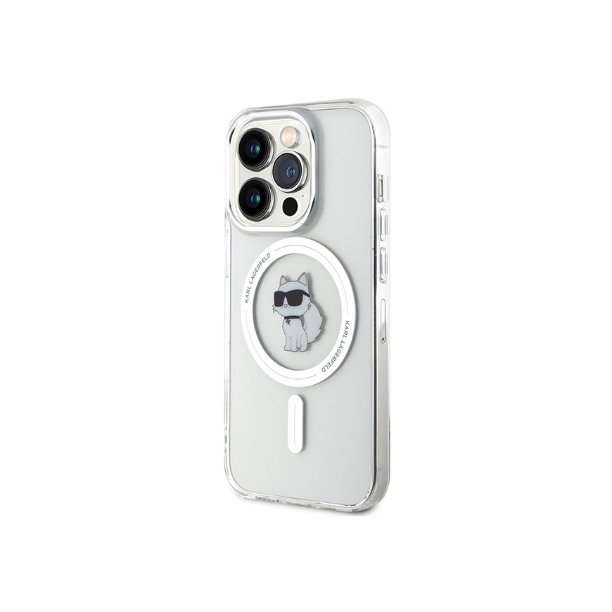 Dėklas Karl Lagerfeld KLHMP14XHFCCNOT iPhone 14 Pro Max 6.7" permatomas/transparent hardcase IML Choupette MagSafe – 5