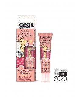 Floslek Lip Care Vege Sugar Lip Scrub Mood Cherry 14g lūpu skru
