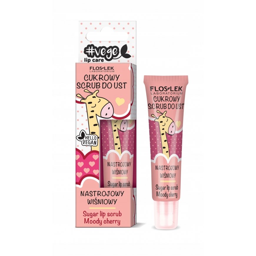 Floslek Lip Care Vege Sugar Lip Scrub Mood Cherry 14g lūpu skru – 2
