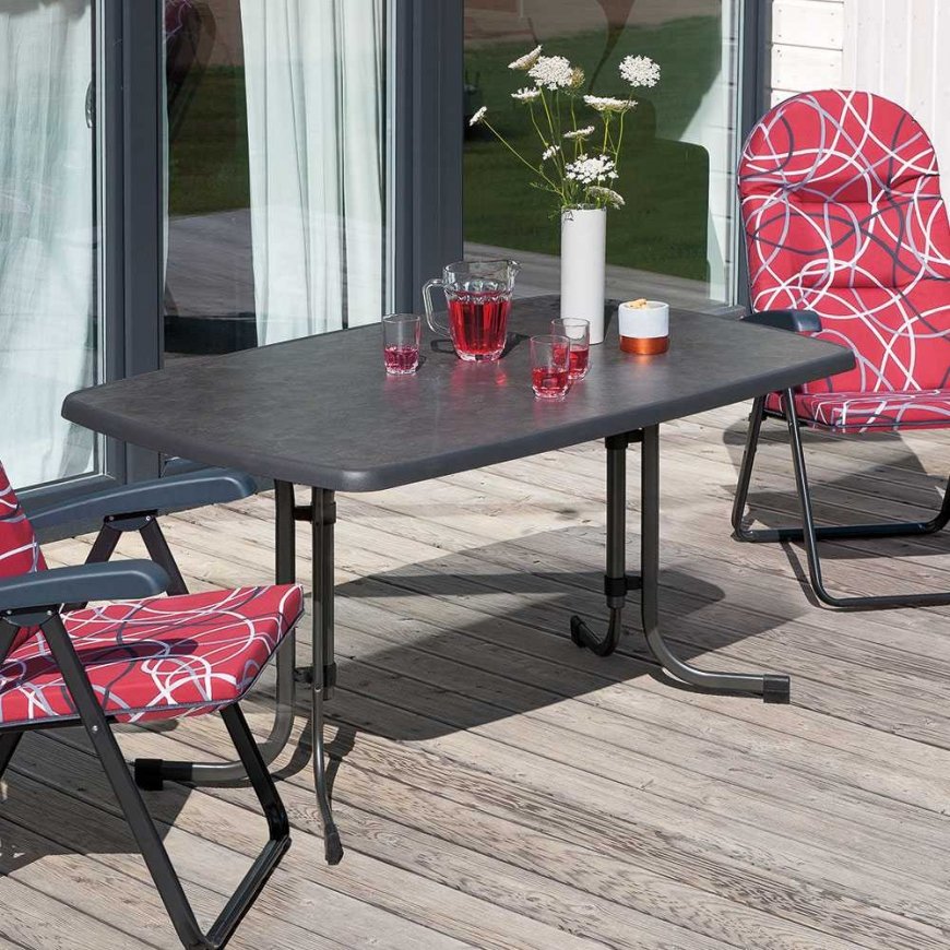 Table Dine & Relax 150 x 90 cm pizarra / anthracite PATIO