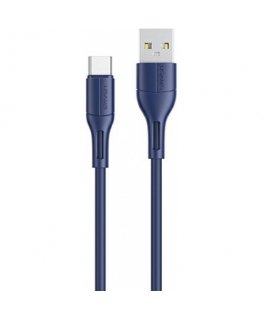 USAMS Kabel U68 USB-C 2A Fast Charge 1m niebieski|blue SJ501USB0