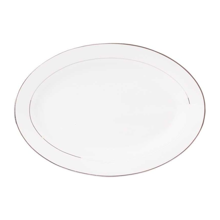 Półmisek ovalny Aura Silver 30.5 cm AMBITION