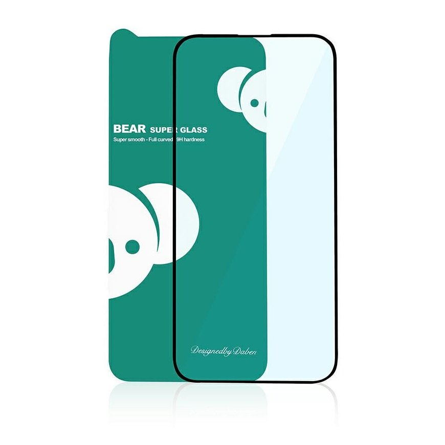 Reals Bear Super Hard glass tempered glass with frame Apple iPho