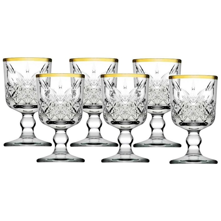 Pasabahce Set of 6 Timeless Gold