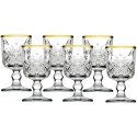 Set of 6 Timeless Gold stemmed vodka glasses, 60 ml PASABAHCE Set of 6 Timeless Gold stemmed vodka glasses, 60 ml PASABAHCE