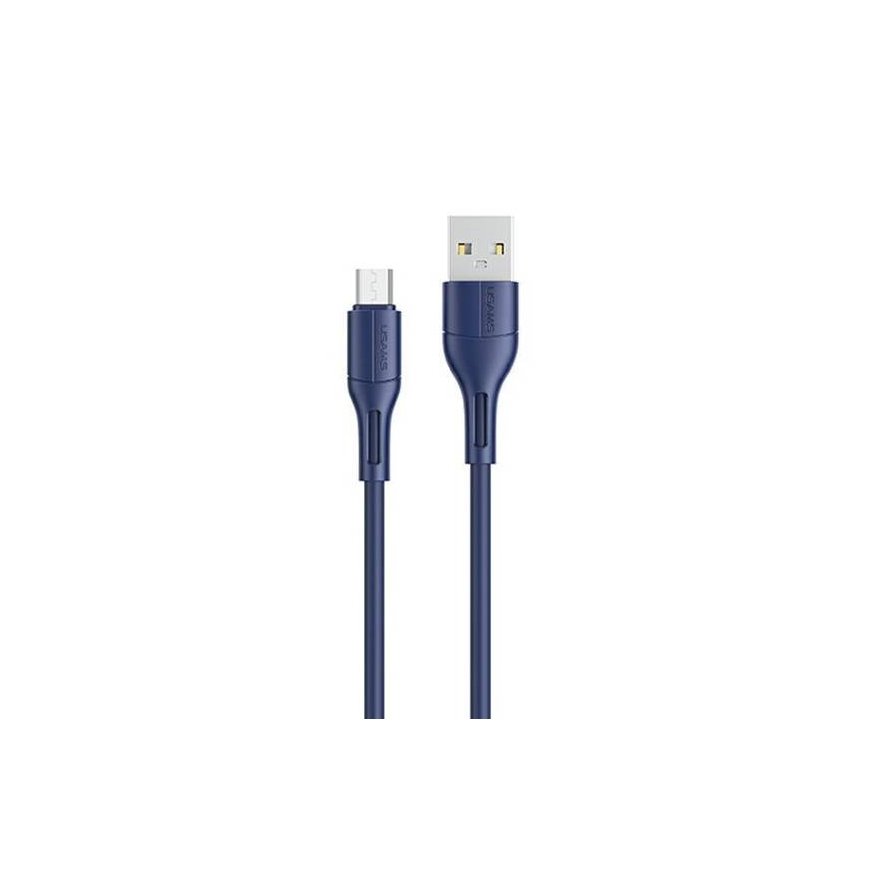 USAMS Kabel U52 microUSB 2A Fast Charge 1m biały|white SJ435USB0