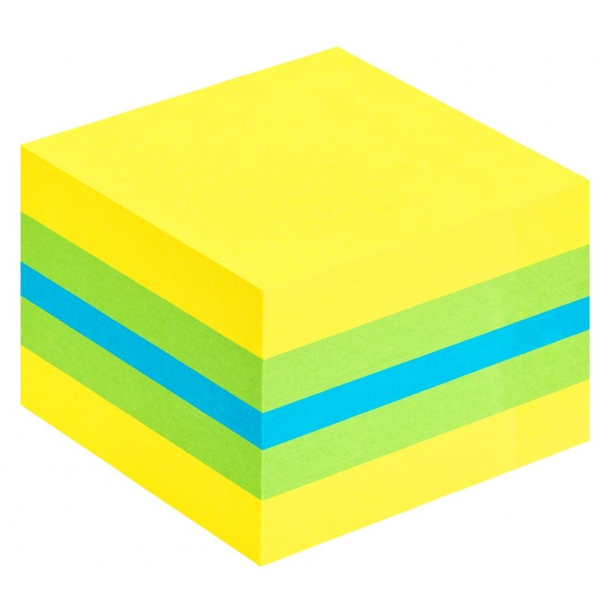 3M Post-it 2051L pašlīpošs piezīmju papīrs Kvadrāts Zils, Zaļš, Tirkīzs, Dzeltens 400 lapas Pašlīmēj – 3