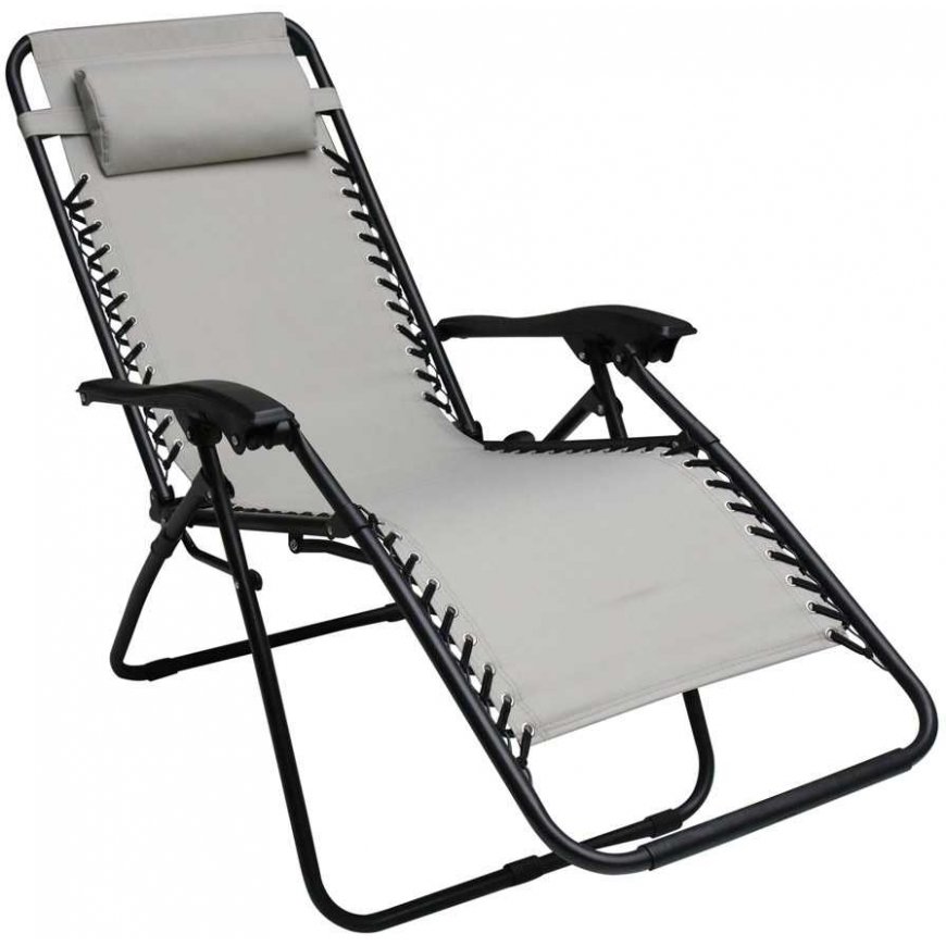 Fotel sodo rozkładany Relax šviesiai pilkas PATIO