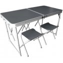 Komplet składanych mebli campingowych 5-elementowy PATIO