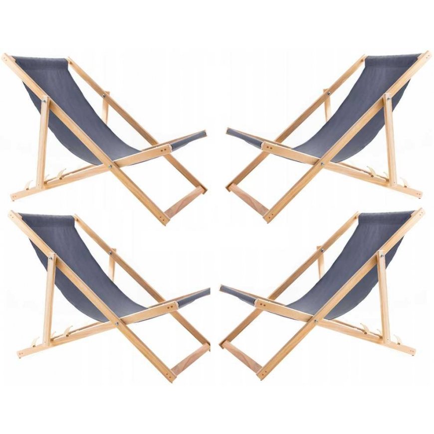 Woodok Set of 4 Comfortable Gray