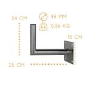 Corab Laikiklis do anten L250 mm ALU USL-48/250AL Corab Laikiklis do anten L250 mm ALU USL-48/250AL