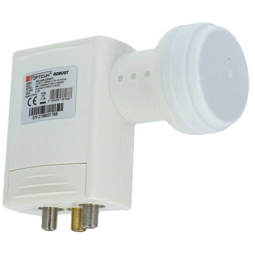 LNB Unicable II Opticum Robust SCR 24UB + TWIN – 3