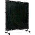 Stamos Germany Protective welding curtain screen with frame on wheels 174 x 174 cm - black Stamos Germany Protective welding curtain screen with frame on wheels 174 x 174 cm - black