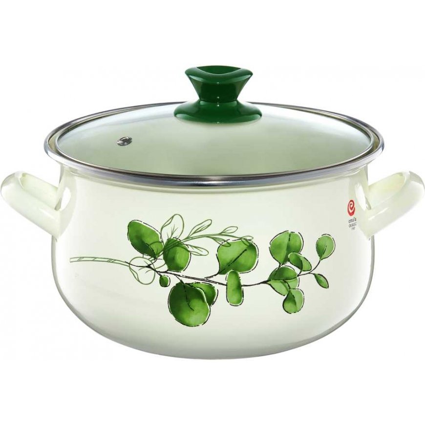Enamel pot Eucalyptus 5.7 l ENAMEL OLKUSZ