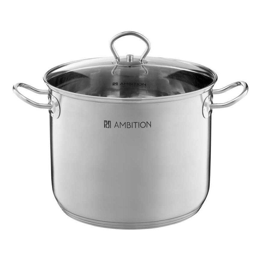 Ambition Tall pot in stainless steel