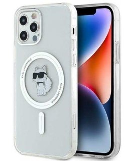 Dėklas Karl Lagerfeld KLHMP12MHFCCNOT iPhone 12/12 Pro 6.1" permatomas/transparent hardcase IML Choupette MagSafe