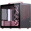 Jonsplus Z20 Micro-ATX Gehäuse, mit Tragegriff - juodas/pink