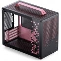 Jonsplus Z20 Micro-ATX Gehäuse, mit Tragegriff - juodas/pink