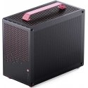 Jonsplus Z20 Micro-ATX Gehäuse, mit Tragegriff - juodas/pink