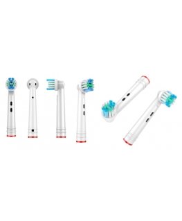 Nordic Quality 2270009 toothbrush head 4 pc(s) Blue, White