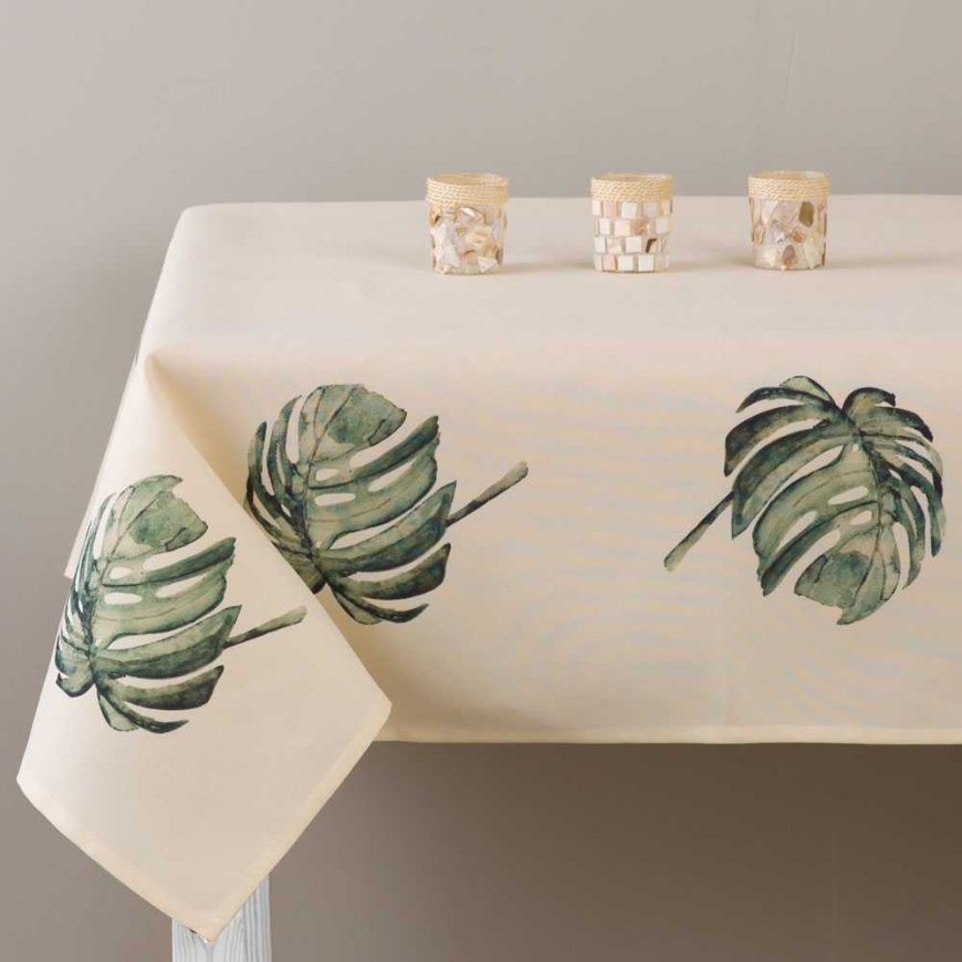 Ambition Botanic Monstera decorative tablecloth 160