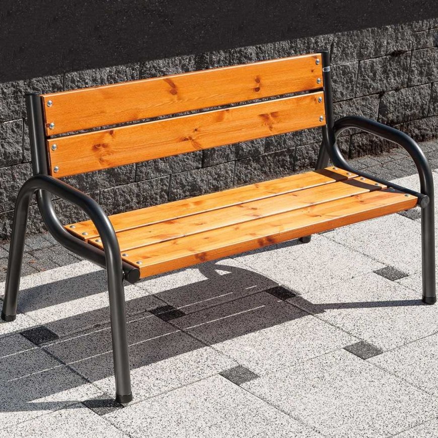 Ławka ogrodowa su oparciem Park Lux PATIO