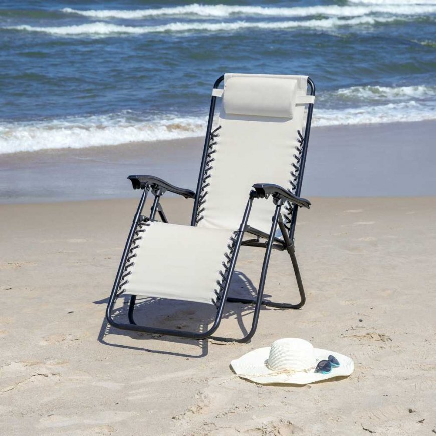 Fotel sodo rozkładany Relax smėlio spalva PATIO – 2