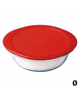 OCUISINE round ovenproof dish with plastic lid, 26 cm