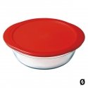 OCUISINE apvalus orkaitei atsparus indas su plastikiniu dangteliu, 26 cm