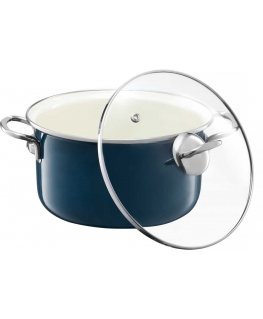Pot enameled okuwany Plus 20 cm ENAMEL OLKUSZ