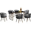 Outdoor furniture set Set mebli ogrodowych Bernadette brown PATIO Outdoor furniture set Set mebli ogrodowych Bernadette brown PATIO