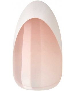 KISS Sztuczne paznokcie samoprzylepne Modern French, No Glue Needed, Baltas Tips, Medium Almond