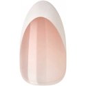 KISS Sztuczne paznokcie samoprzylepne Modern French, No Glue Needed, Baltas Tips, Medium Almond