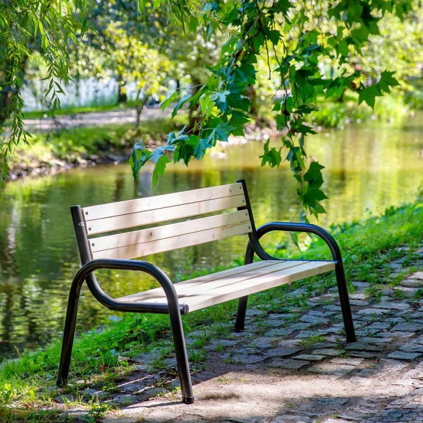 Ławka ogrodowa su oparciem Park PATIO
