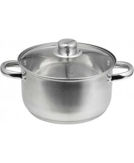 Stainless steel pot with lid Santo 16 cm DOMOTTI