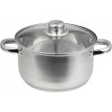 Stainless steel pot with lid Santo 16 cm DOMOTTI Stainless steel pot with lid Santo 16 cm DOMOTTI