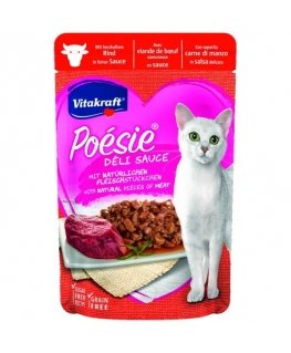VITAKRAFT POESIE DELICE liellopu gaļa - mitrā kaķu barība - 85 g